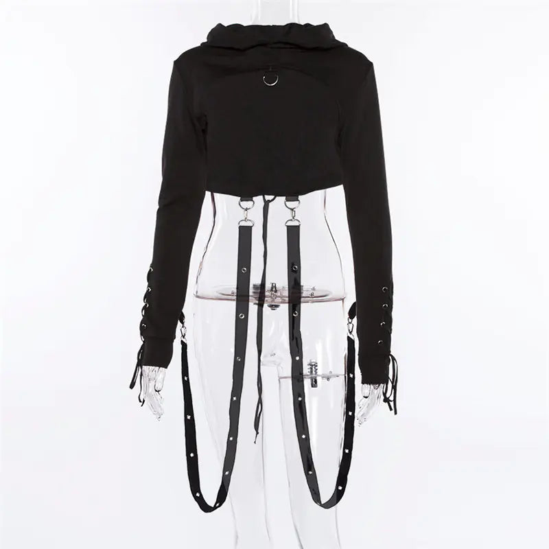 Gothic Hooded Long Sleeve Hoodie for Halloween
