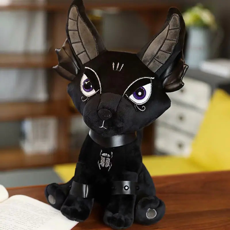 Dark Themed Plush Toy Black Elephant & Cartoon Figures