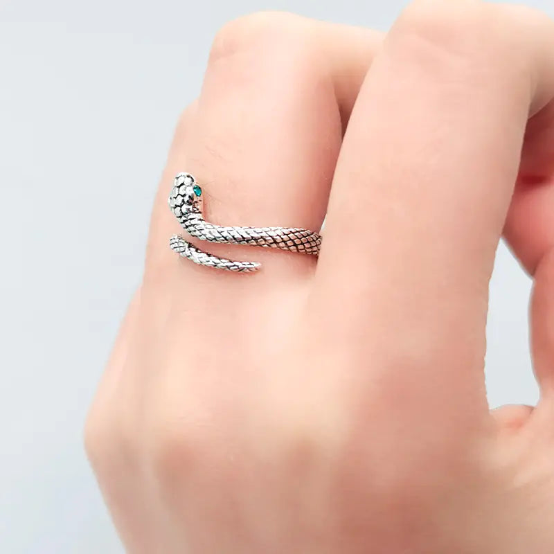 Cat Snake Ring for Women, Fashion Cold Style