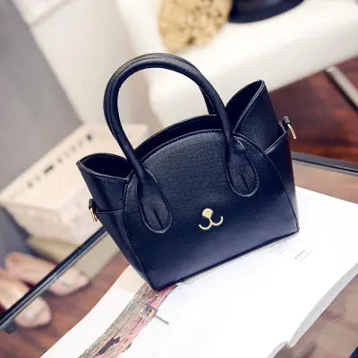 Gothic Cat Pattern Handbag