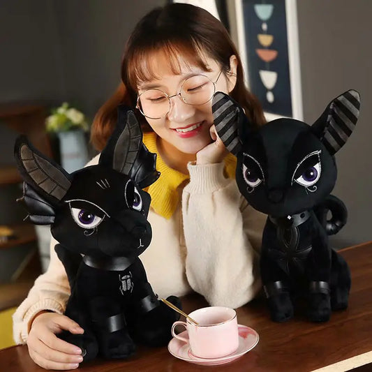 Dark Themed Plush Toy Black Elephant & Cartoon Figures
