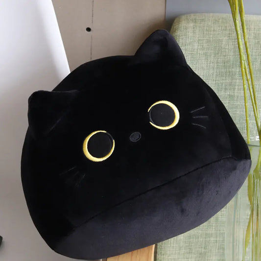 Cute Black Cat Plush Pillow Doll