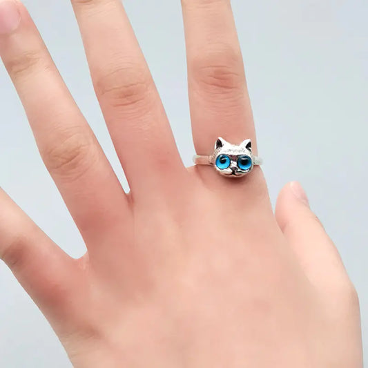 Cat Snake Ring for Women, Fashion Cold Style