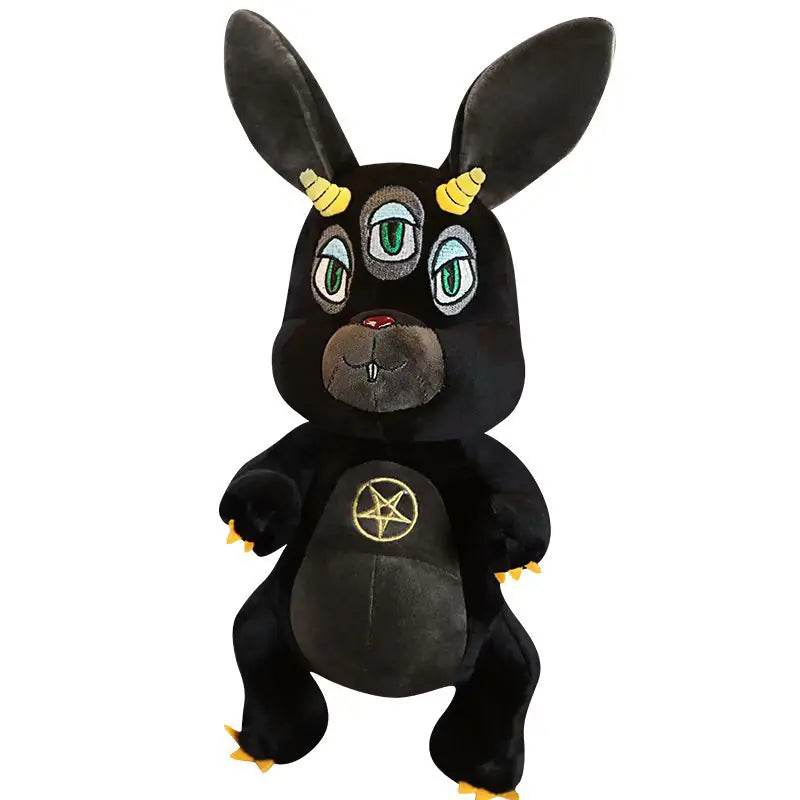 Dark Themed Plush Toy Black Elephant & Cartoon Figures
