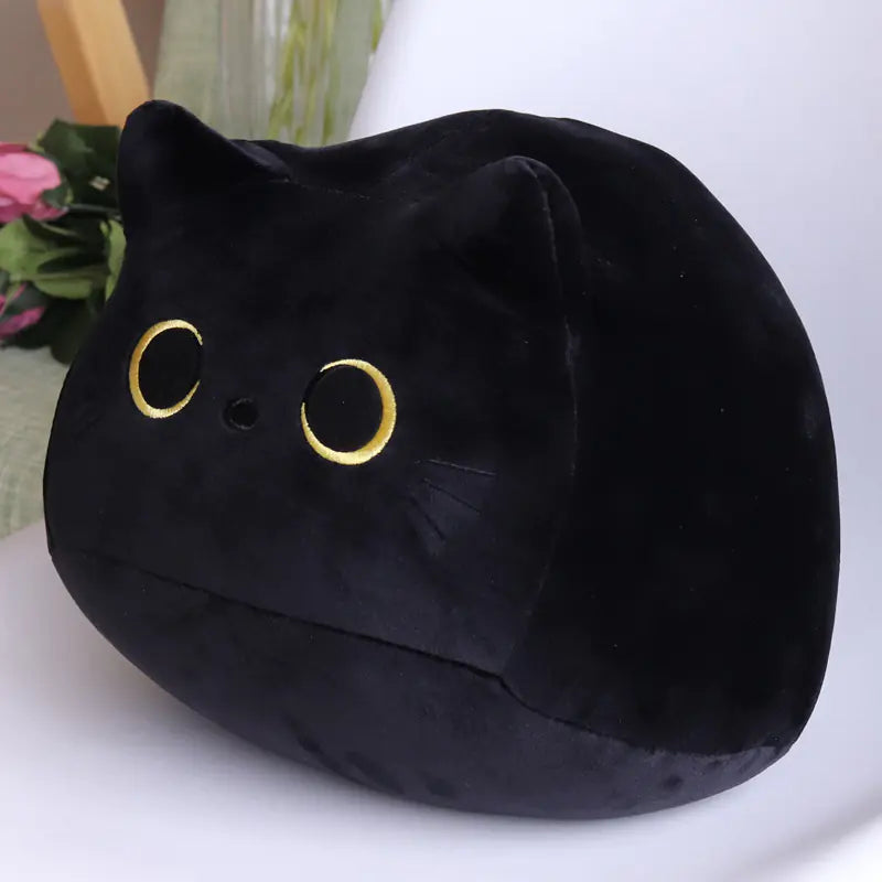 Cute Black Cat Plush Pillow Doll