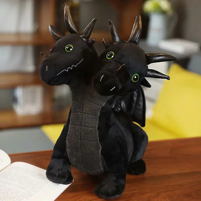 Dark Themed Plush Toy Black Elephant & Cartoon Figures