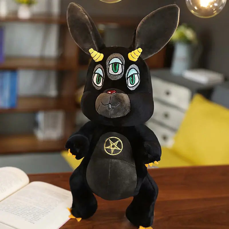 Dark Themed Plush Toy Black Elephant & Cartoon Figures