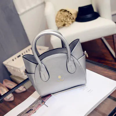 Gothic Cat Pattern Handbag