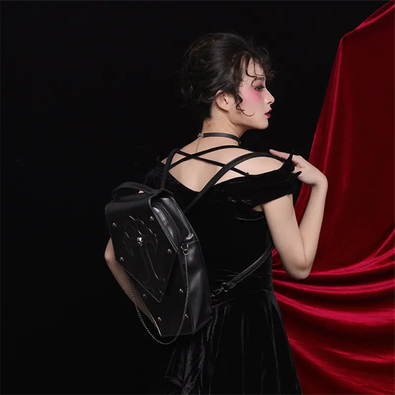 Gothic Style Women's Handbag - Shoulder & Crossbody Bag